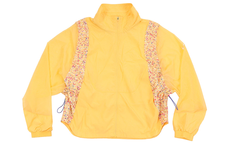(Women) Nike Icon Clash Yellow Running Jacket with Mesh Cuffs CJ2434-795