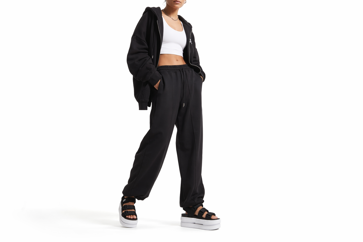 Order (W) ナイキ アイコン クラシック 黒白 (Nike Aikon Kurashikku KuroShiro) DH0224-001