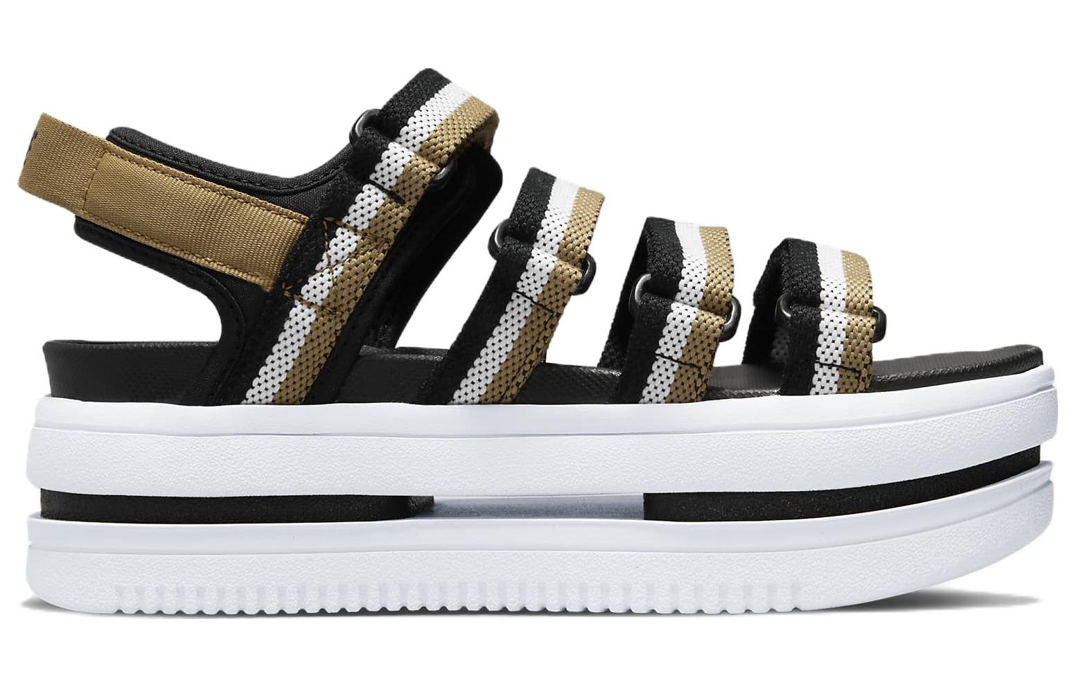 (W) Nike Icon Classic Sports Black Brown Sandals 'Black Brown' 圖 2