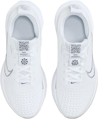 (Women) Nike Interact Run 'White Metallic Silver' FD2292-100 Shop (Women) Nike Interact Run 'White Metallic Silver' FD2292-100