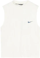 (Women) Nike Ivory Sleeveless Mock Neck Sports Tank Top FB7631-110 (Women) Nike Ivory Sleeveless Mock Neck Sports Tank Top FB7631-110