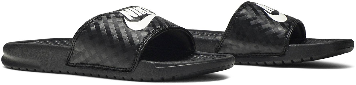 (W) 나이키 벤나시 슬라이드 "블랙 다이아몬드 패턴" 343881-011 Cheap (W) 나이키 벤나시 슬라이드 "블랙 다이아몬드 패턴" 343881-011