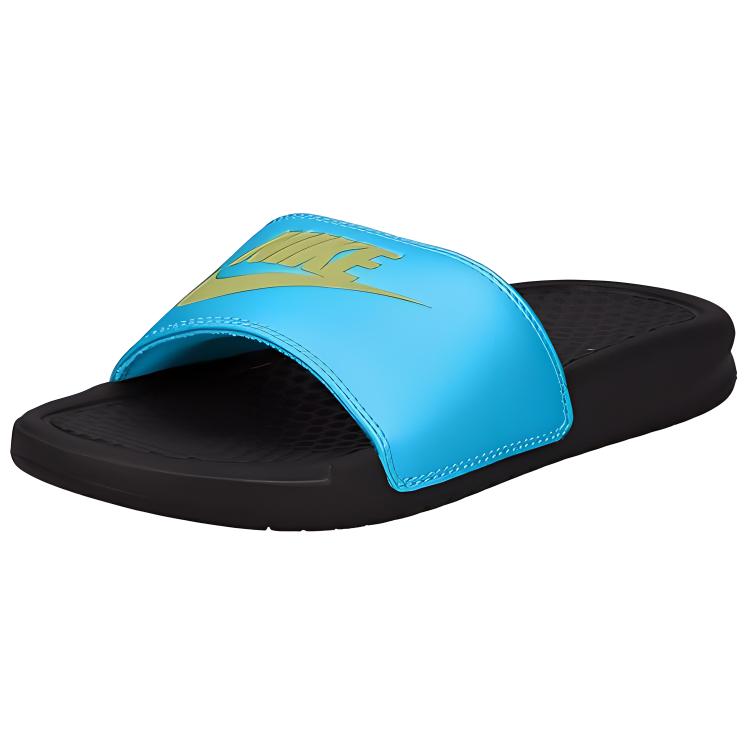 (W) Nike JDI Benassi Slides 'Blue Fury Limelight' 圖 3