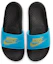 Shop Nike Benassi 黑藍 女款 拖鞋