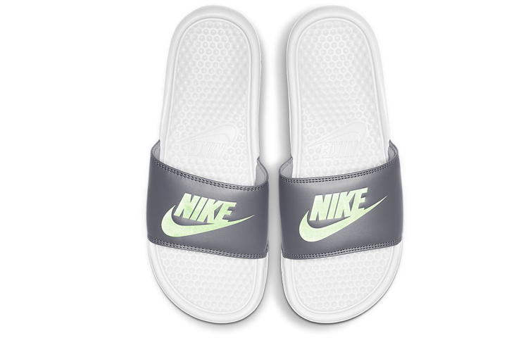 Lookbook (W) Nike JDI Benassi Slides ''Wolf Grey Volt'' Slippers 343881-012