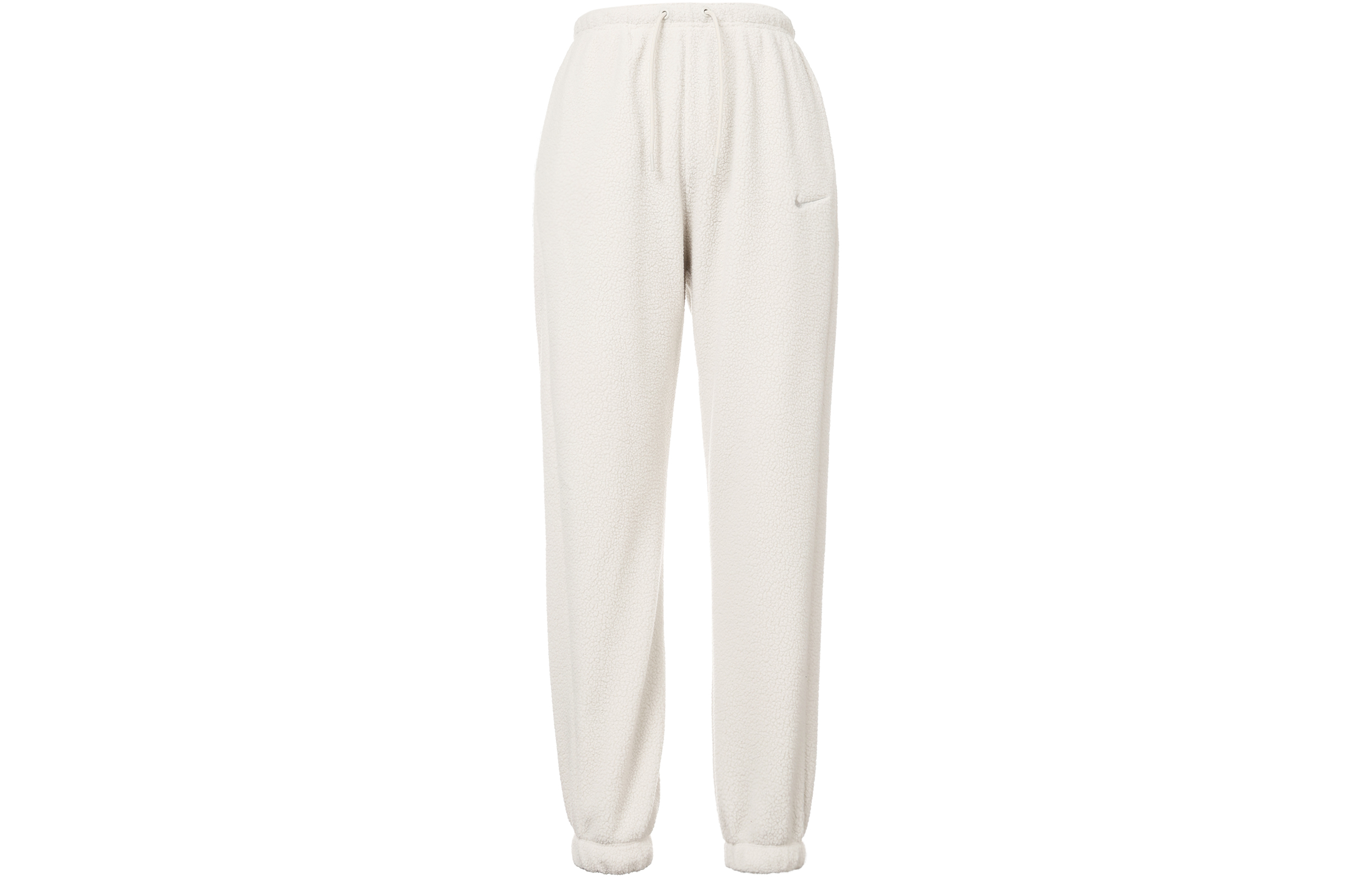 (Women) Nike Jogger Knit Pants Light Bone - Solid Color Logo Embroidery DQ6813-072