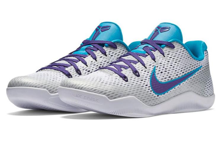 Order (W) Nike Kobe 11 Low Día del Draft 'Blanco Azul Púrpura' 863183-154