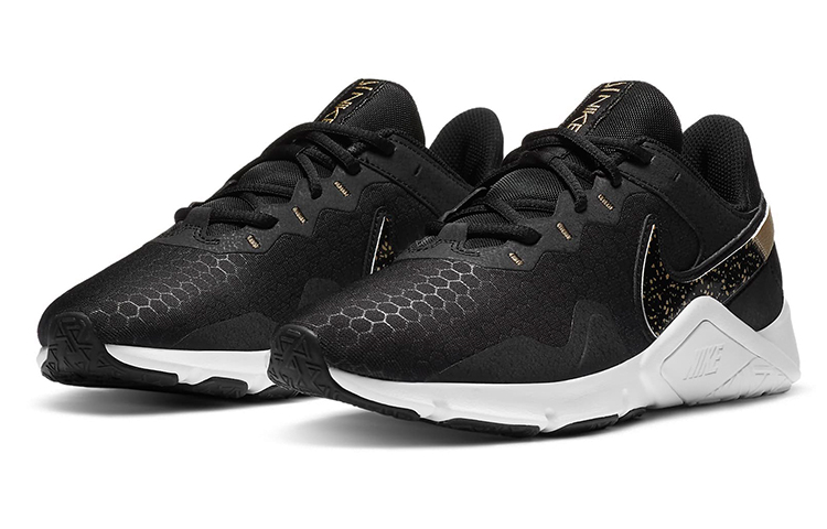 Lookbook (Women) Nike Legend Essential 2 Premium 'Black Metallic Gold Grain' CZ3668-001