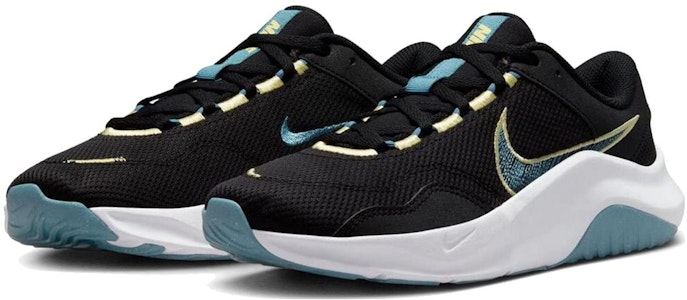 (W) Nike Legend Essential 3 Next Nature 'Hitam Aqua Lemon' DM1119-006 Lookbook (W) Nike Legend Essential 3 Next Nature 'Hitam Aqua Lemon' DM1119-006
