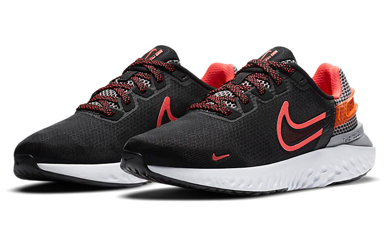 Lookbook Nike Legend React 3 低筒 跑步鞋 女款 黑橙