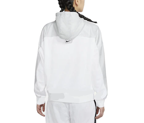 (Women) Nike Letter Print Colorblock Half-Zip Hoodie Jacket White CZ8865-100 Lookbook (Women) Nike Letter Print Colorblock Half-Zip Hoodie Jacket White CZ8865-100
