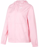 (Women) Nike Light Pink Windproof Hooded Woven Jacket with Logo, Loose Fit. DM6180-690