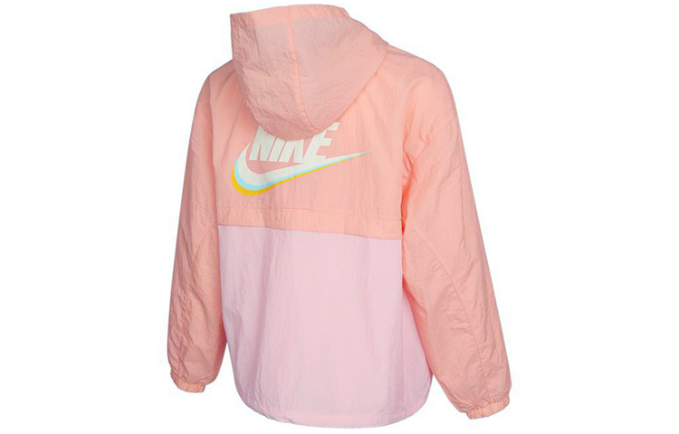 (Women) Nike Lightweight Woven Hooded Jacket Red with Embroidered Pattern Design DJ5375-641 圖 3