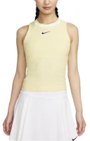 (Women) Nike Logo Colorblock Crew Neck Tank Top Soft Yellow (Womens) FD5636-722 (Women) Nike Logo Colorblock Crew Neck Tank Top Soft Yellow (Womens) FD5636-722