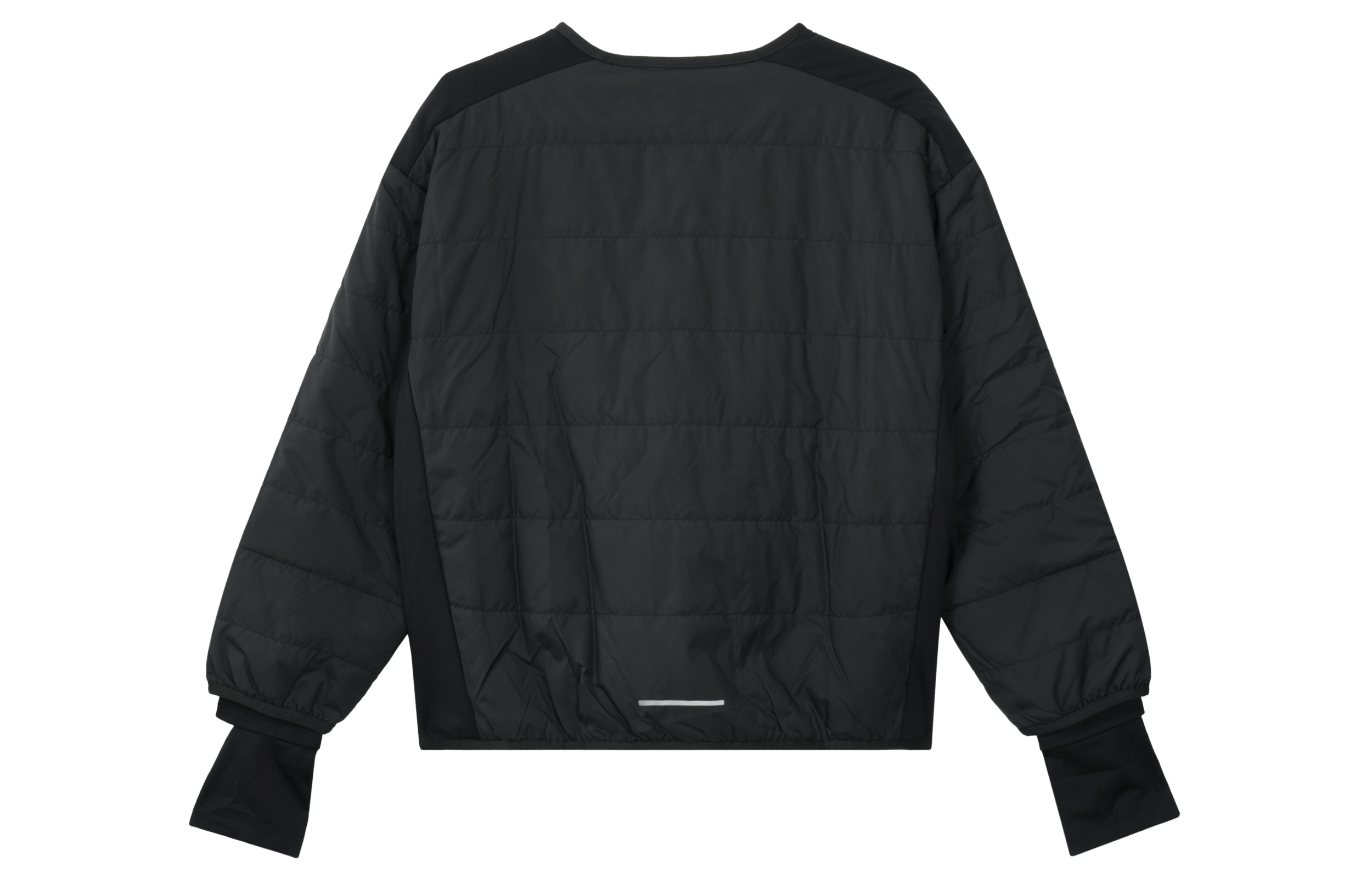 Lookbook (W) 耐克标志圆领长袖夹克黑色 FB7512-010