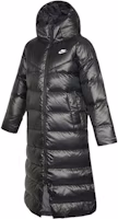 Order (Women) Nike Logo Print Long Puffer Jacket Hooded Black. DH4082-010