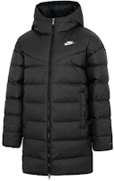 Order (Women) Nike Logo Printed Hooded Down Jacket Black DQ6874-010