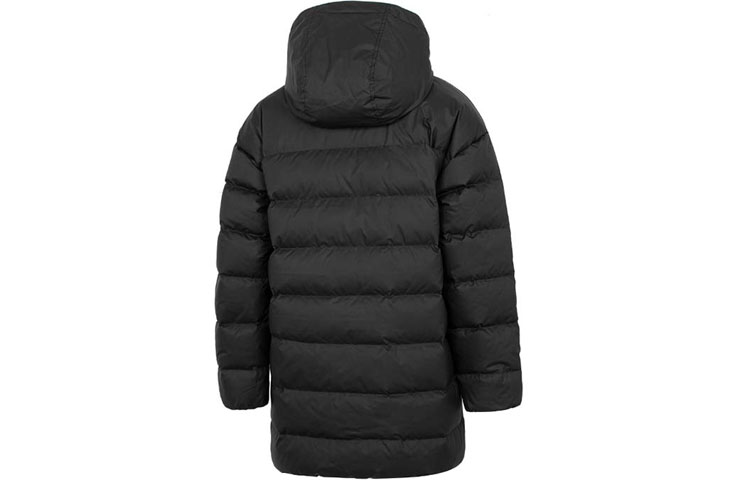 Lookbook (W) Nike 標誌印花連帽羽絨外套 黑色 DQ6874-010