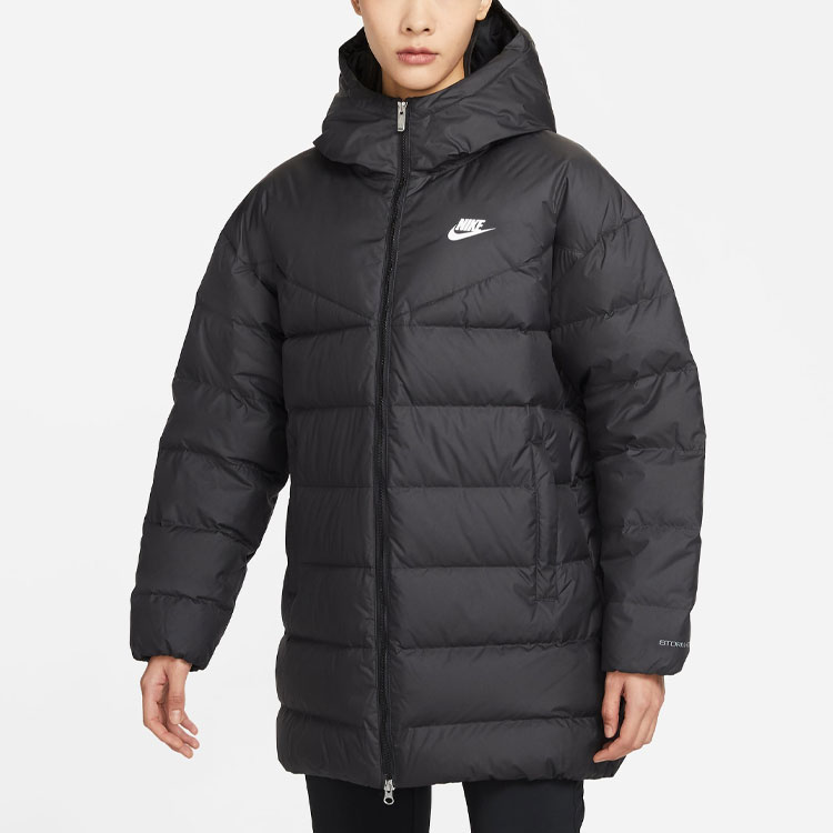 Purchase (W) Nike 標誌印花連帽羽絨外套 黑色 DQ6874-010