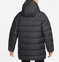 Details for (Women) Nike Logo Printed Hooded Down Jacket Black DQ6874-010
