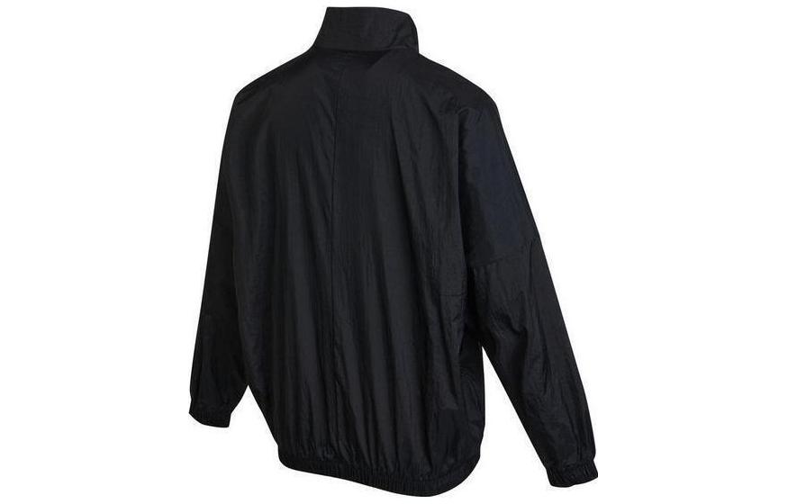 Lookbook (Women) Nike Logo Printed Windbreaker Loose Fit Jacket Black DX5865-010