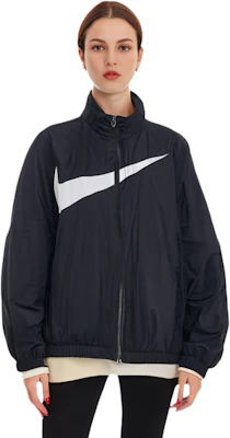 (Women) Nike Logo Printed Windbreaker Loose Fit Jacket Black DX5865-010 Shop (Women) Nike Logo Printed Windbreaker Loose Fit Jacket Black DX5865-010