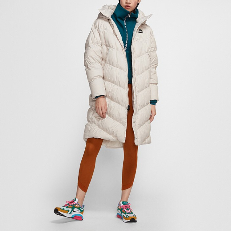 (Women) Nike Long Beige Winter Down Jacket with Hood BV2882-008 圖 3