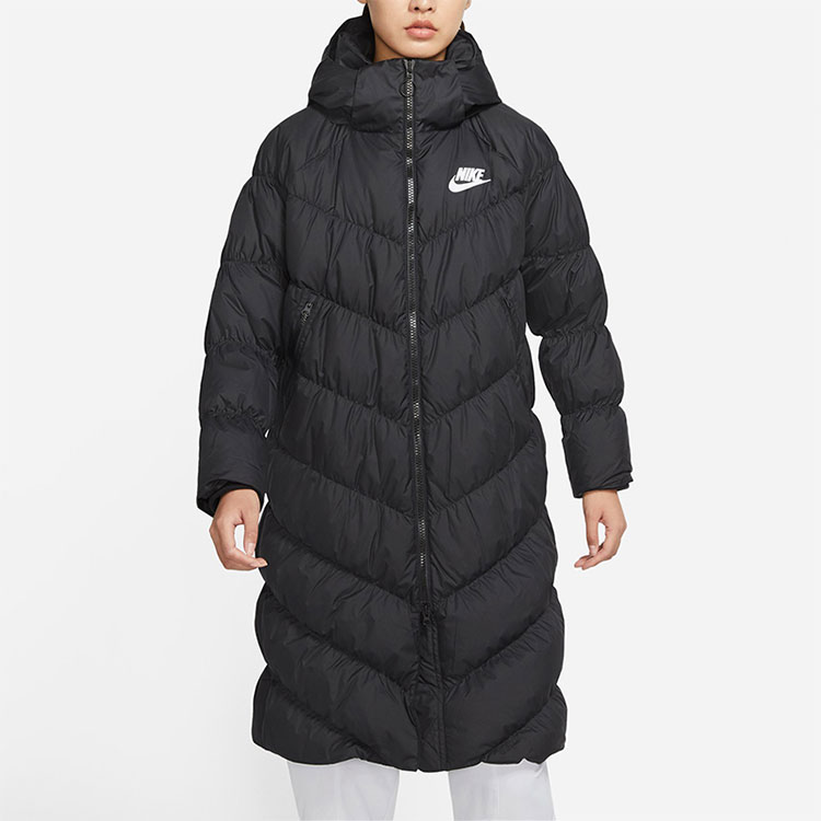 (Women) Nike Long Down Jacket Winter Casual Black CZ4069-010 圖 6