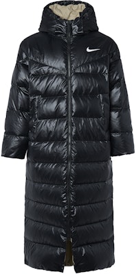 (Women) Nike Long Hooded Down Jacket Black - Winter Outdoor Sports Coat CU5820-010 Lookbook (Women) Nike Long Hooded Down Jacket Black - Winter Outdoor Sports Coat CU5820-010