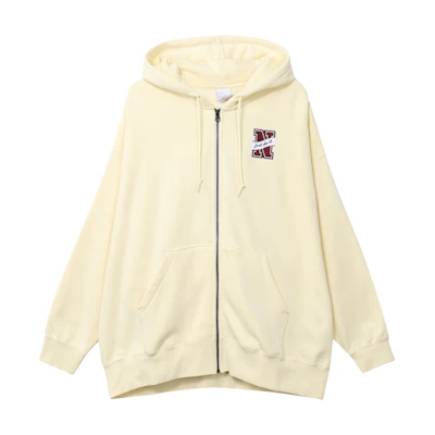 (Women) Nike Loose-Fit Hoodie Jacket Coconut Milk Color FV8445-113