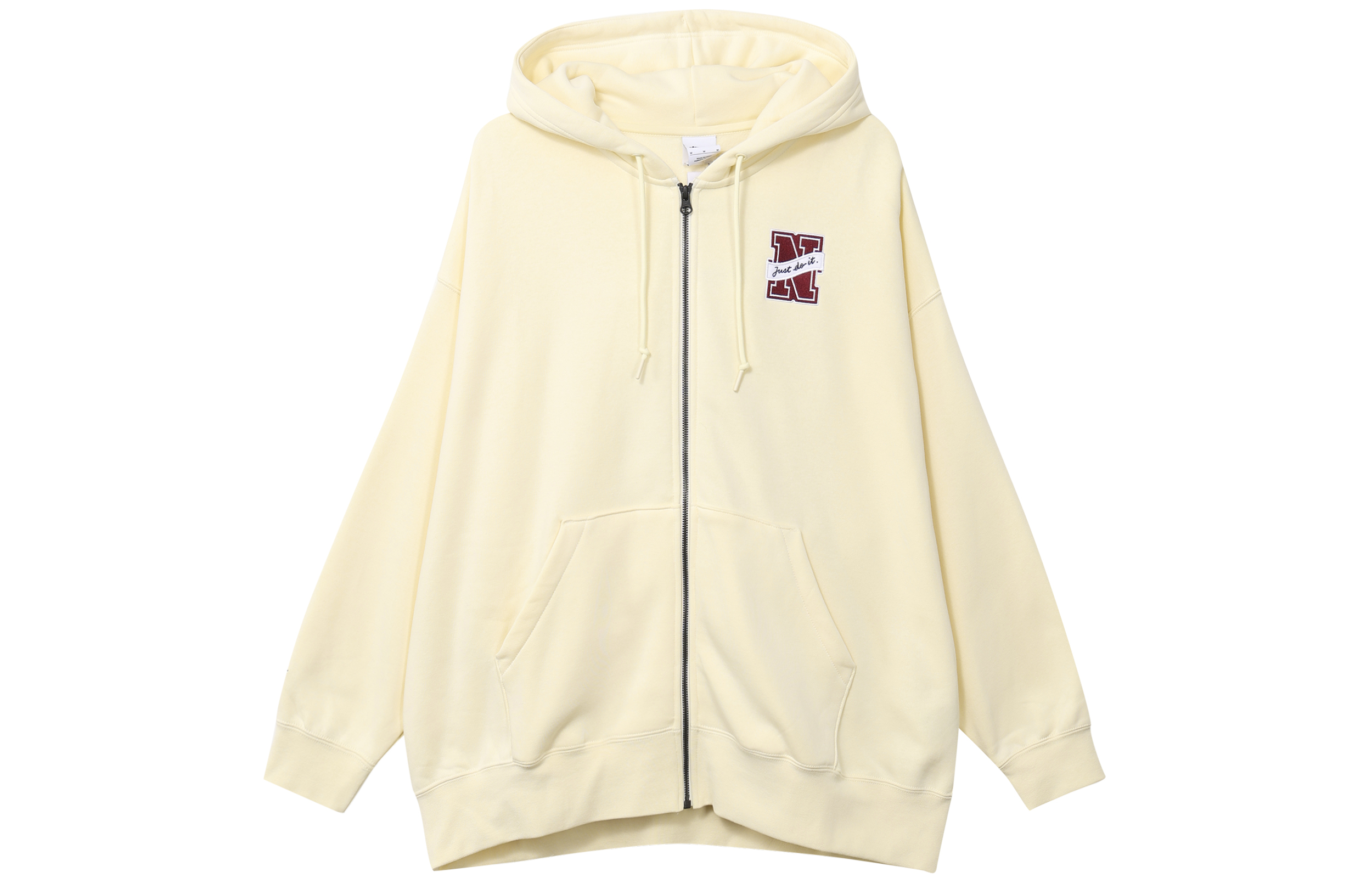 (Women) Nike Loose-Fit Hoodie Jacket Coconut Milk Color FV8445-113 圖 2