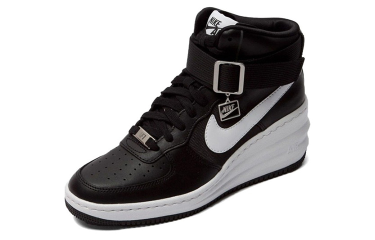 Lookbook Nike Air Lunar Force 1 Sky High 高筒休閒板鞋 女款 黑色