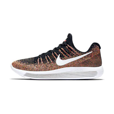 (W) Nike Lunarepic Low Flyknit 2 'Black Hot Punch Unvi Blue'