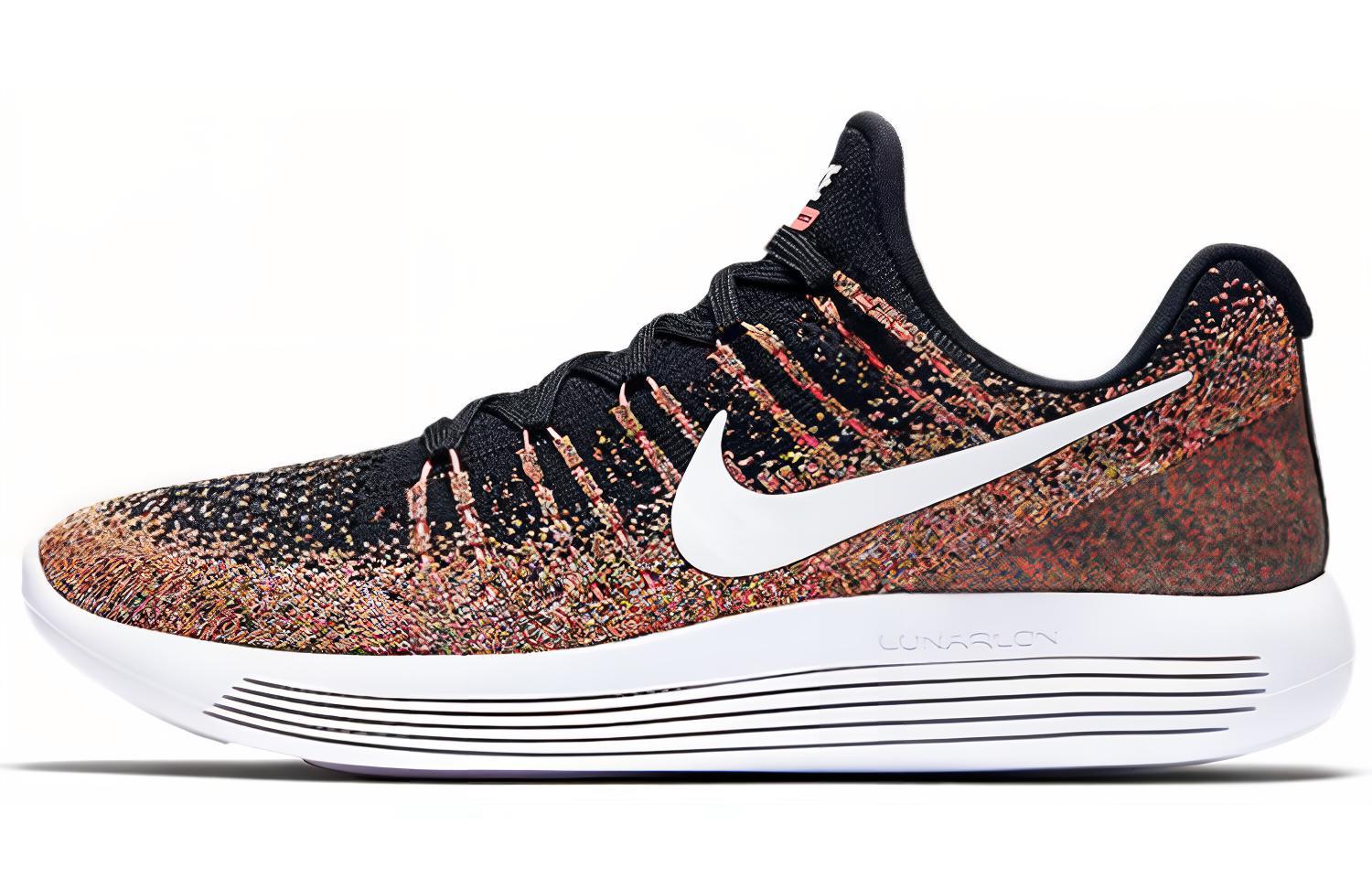 (Women) Nike Lunarepic Low Flyknit 2 'Black Hot Punch Unvi Blue' 863780-006