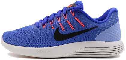 (Women) Nike Lunarglide 8 'Med Blue Black Aluminum' 843726-406 (Women) Nike Lunarglide 8 'Med Blue Black Aluminum' 843726-406