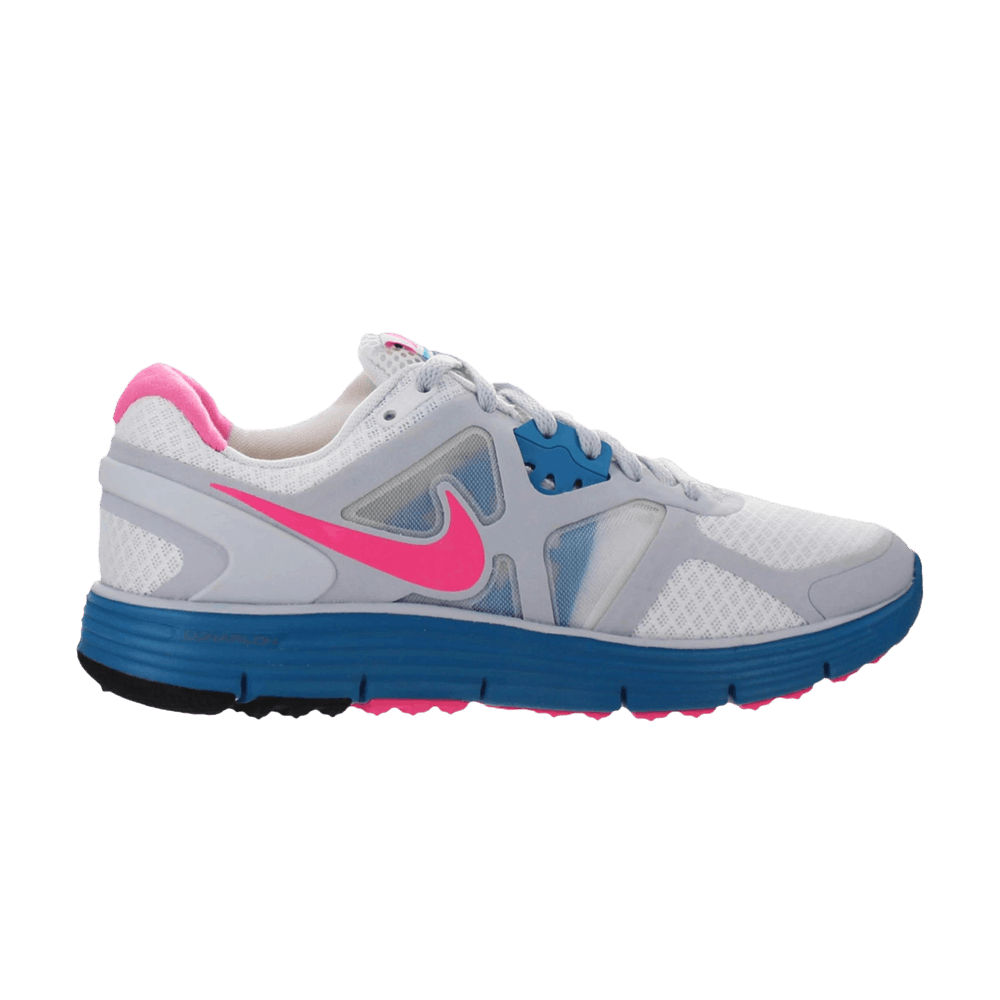 (Women) Nike LunarGlide+ 3 'White Pink Turquoise' 454315-160