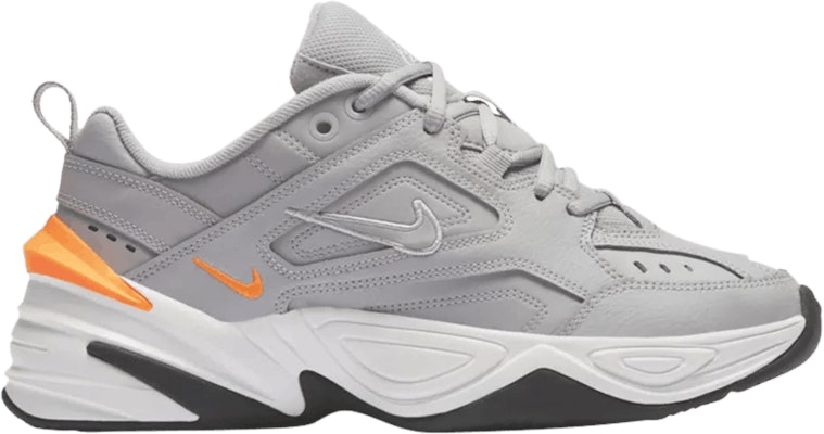 Nike m2k tekno 2025 grey and orange