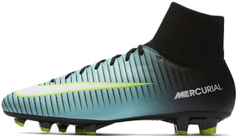 (Women) Nike Mercurial Victory 6 DF FG 'Light Aqua Volt' 917806-400 (Women) Nike Mercurial Victory 6 DF FG 'Light Aqua Volt' 917806-400