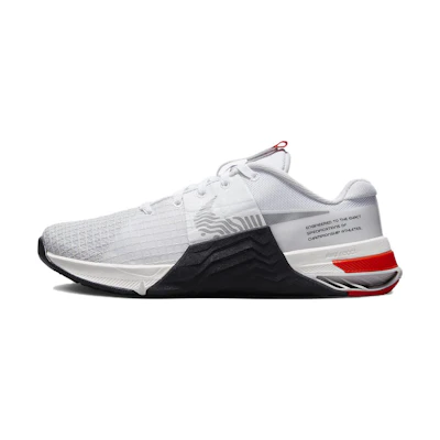 (W) Nike Metcon 8 'White Black Red'