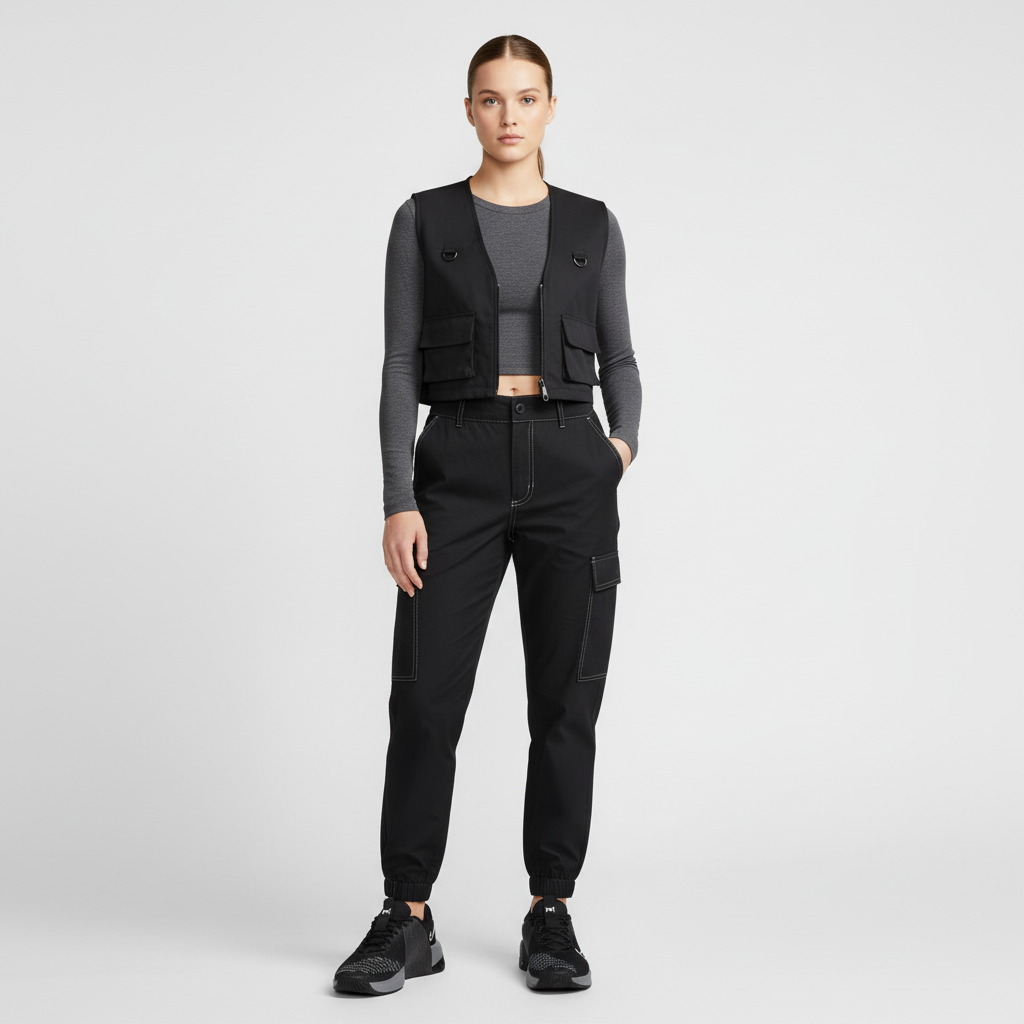 Lookbook (W) Nike Metcon 9 'Hitam Asap Kelabu' DZ2537-001