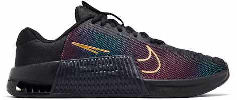 (Women) Nike Metcon 9 Premium 'Black Fireberry Gold' FB7151-001 (Women) Nike Metcon 9 Premium 'Black Fireberry Gold' FB7151-001