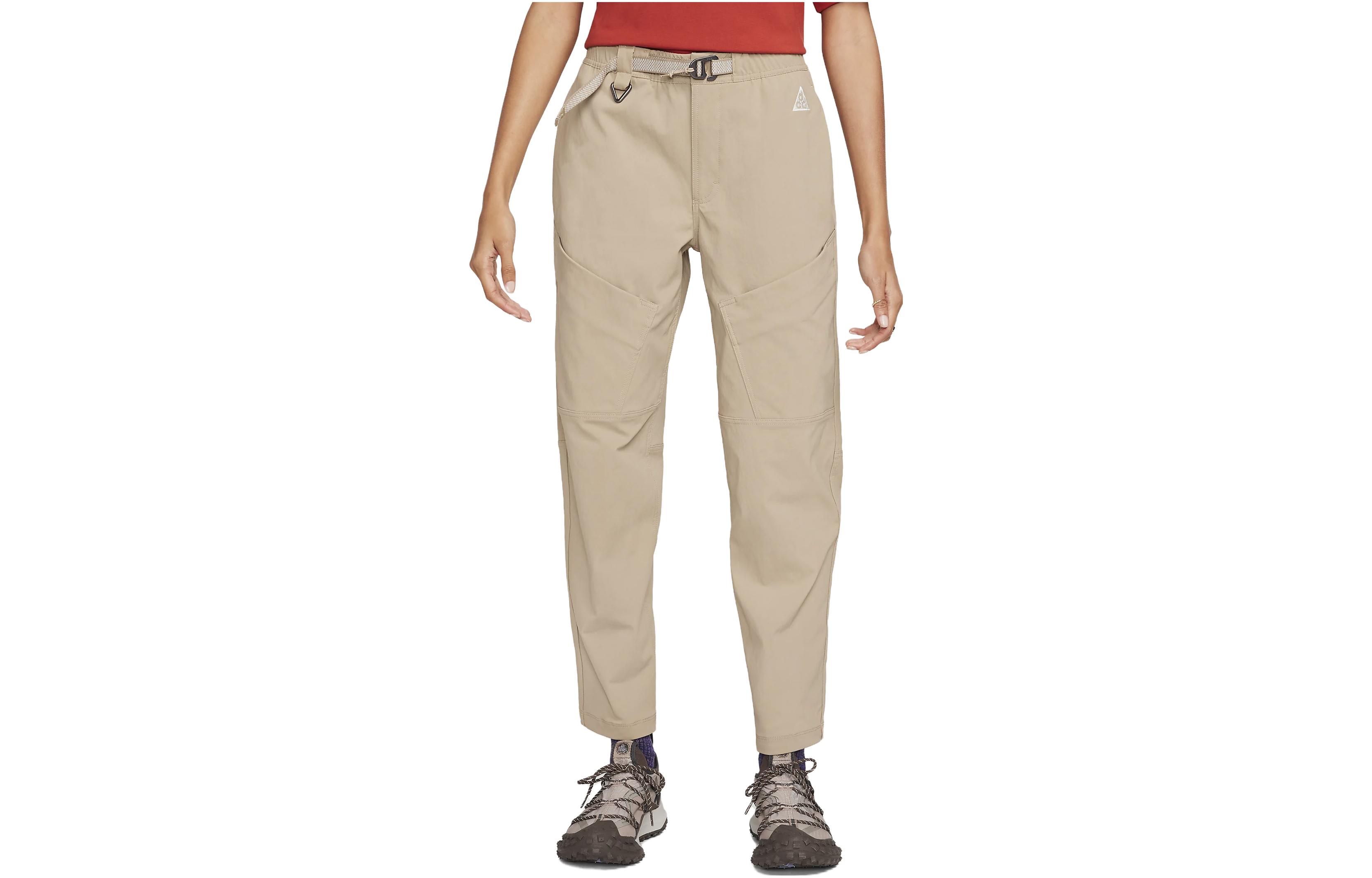 (Women) Nike Mid-Rise Hike Pants Khaki Casual Straight Fit Solid Color FD5211-247