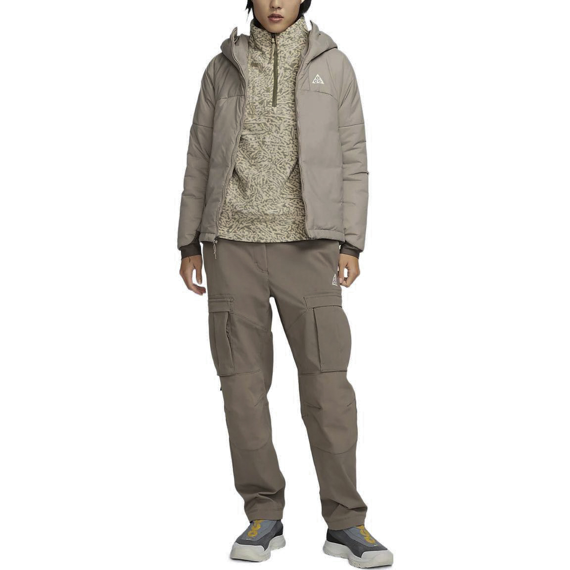 (Women) Nike Minimalist Zip Hoodie Jacket Grey Brown DQ5841-087 圖 4