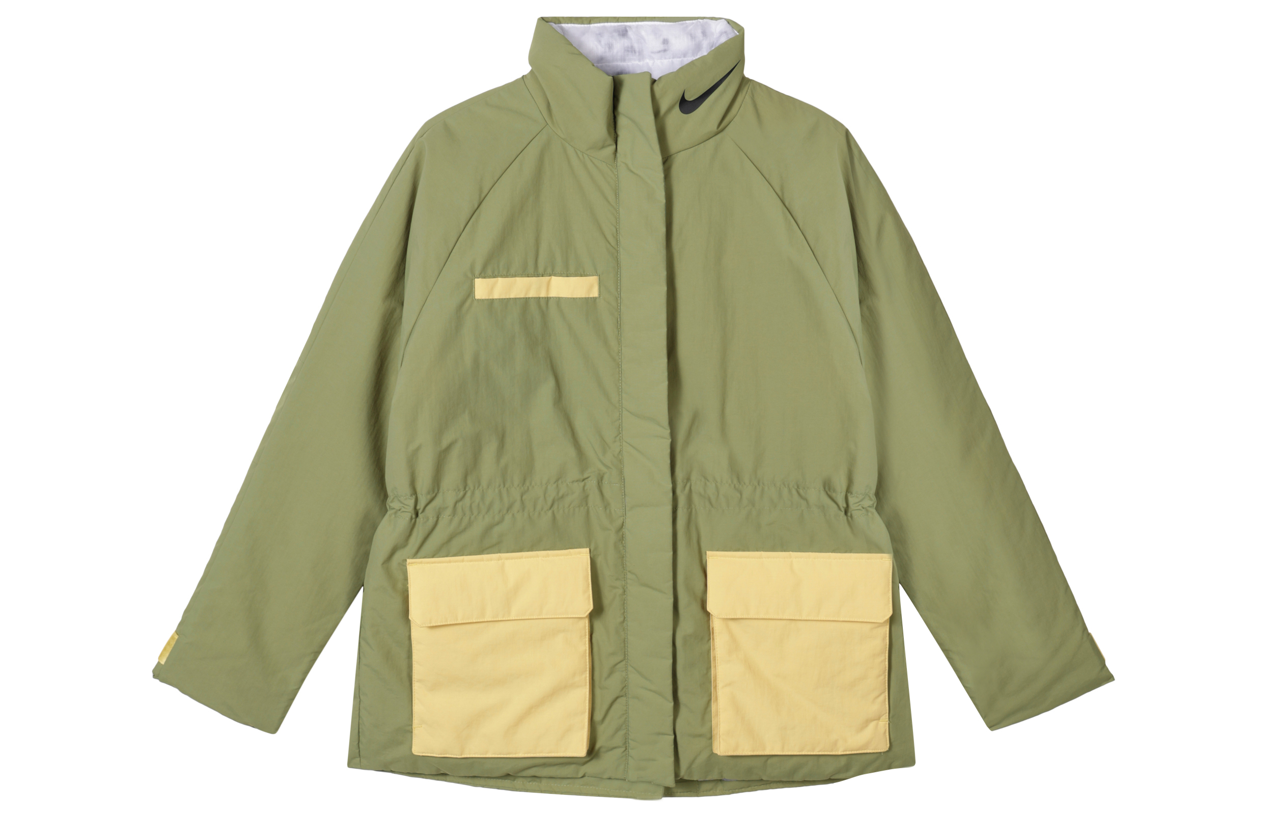 (Women) Nike Multi-Pocket Embroidered Logo Zip-Up Jacket Outdoor Green DQ6851-334