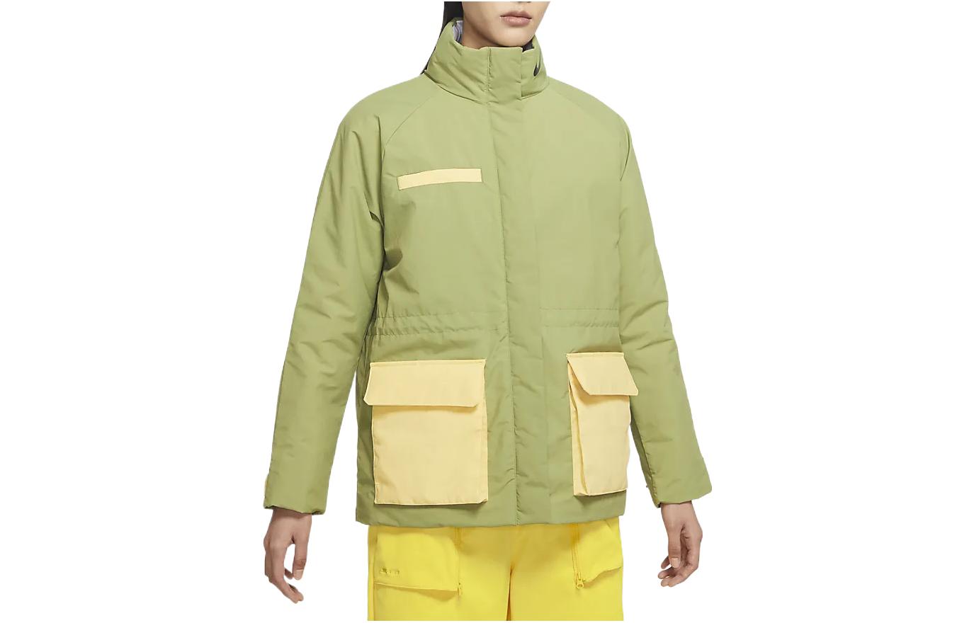 (Women) Nike Multi-Pocket Embroidered Logo Zip-Up Jacket Outdoor Green DQ6851-334 圖 2