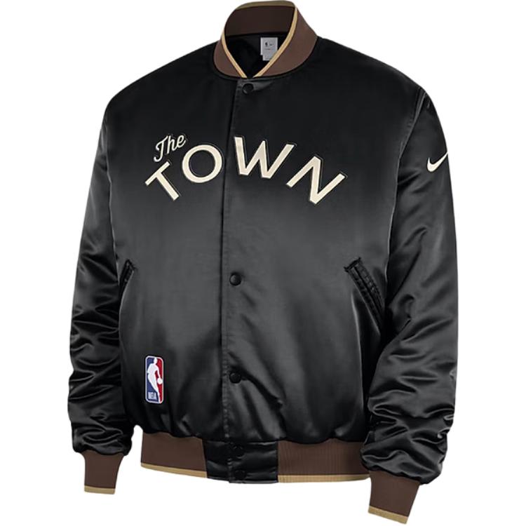 Nike NBA FW25 Golden State Warriors Woven Baseball Jacket HQ5764-010
