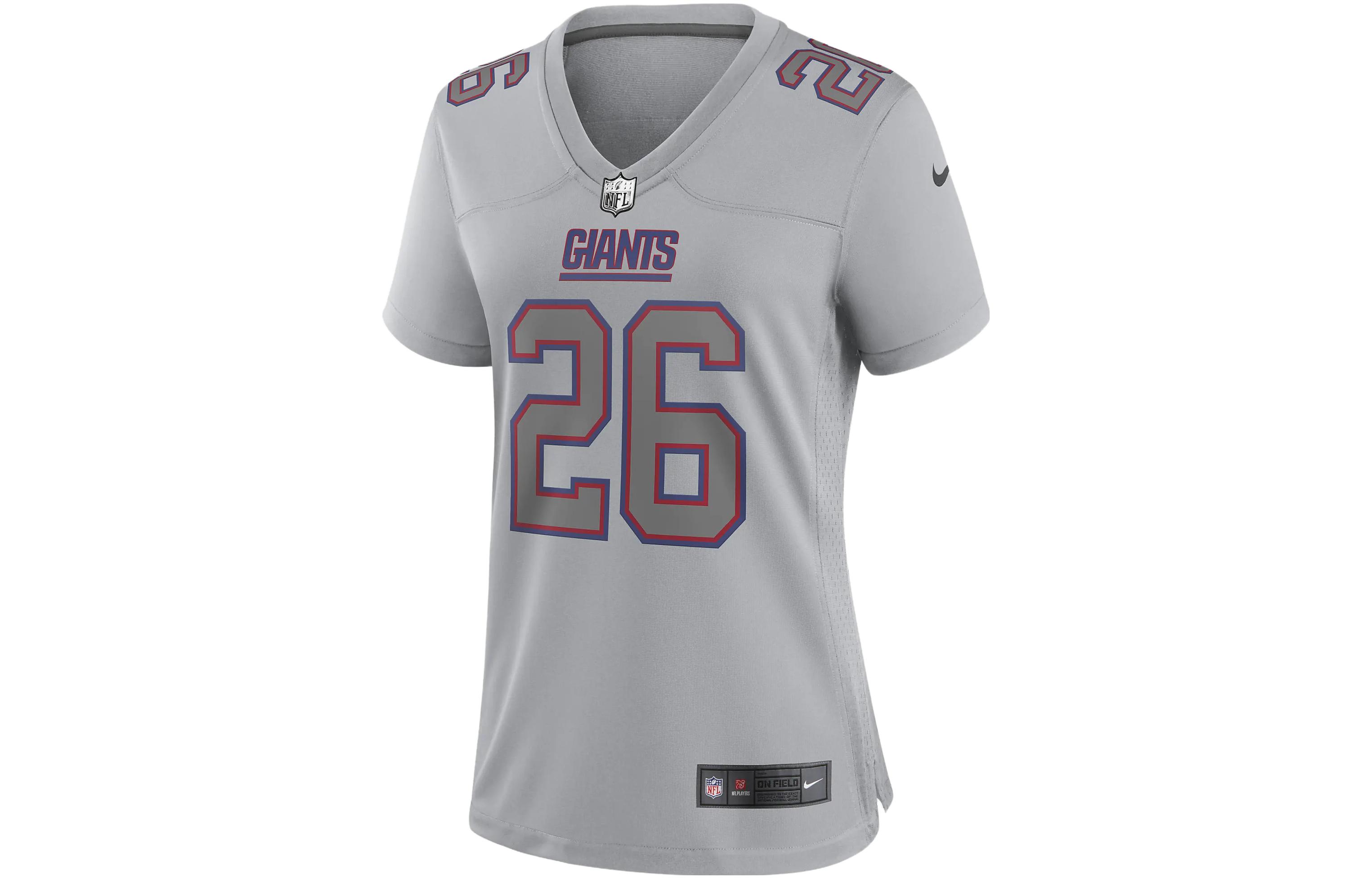 (Women) Nike NFL New York Giants Saquon Barkley Graphic Tee Grey. 22NWATMS8IF-00J