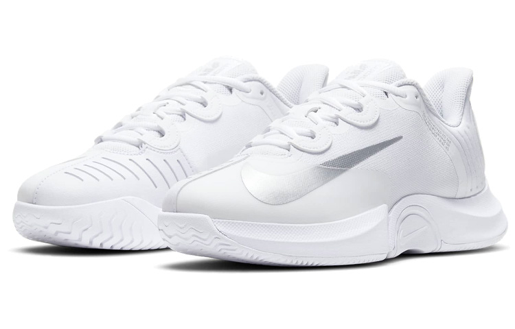 (W) Nike NikeCourt Air Zoom GP Turbo 'White Metallic Silver' 圖 3
