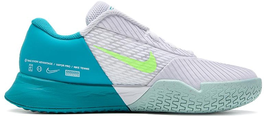 (Women) Nike NikeCourt Air Zoom Vapor Pro 2 'White Teal Lime' DR6192-103 Order (Women) Nike NikeCourt Air Zoom Vapor Pro 2 'White Teal Lime' DR6192-103