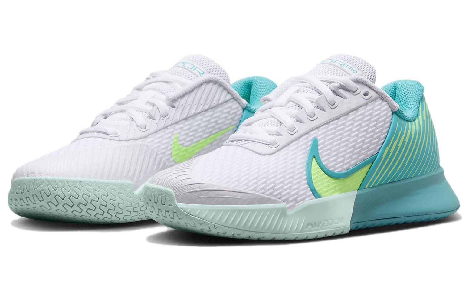 Lookbook （女款）Nike NikeCourt Air Zoom Vapor Pro 2 HC 寬楦「白色蒂芙尼藍」DZ2505-103